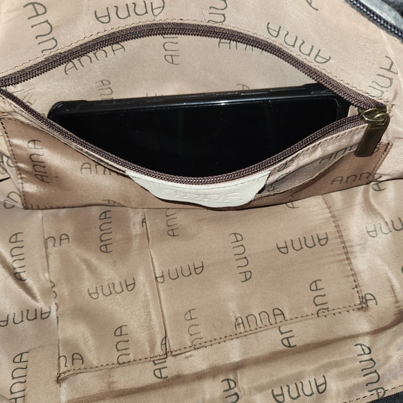 Anuschka by Anna, Multicolor Hand Painted Floral Leather Shoulder Bag - Picture 6 of 16